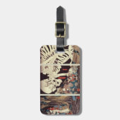 Étiquette À Bagage Mitsukini défiant le spectre squelettique, c.1845 (Devant Vertical)
