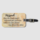 Étiquette À Bagage Mizpah | Rose jaune (Devant Horizontal)