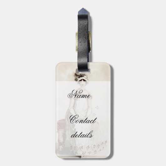 Étiquette À Bagage "Mlle Bennet" (Dos Vertical)