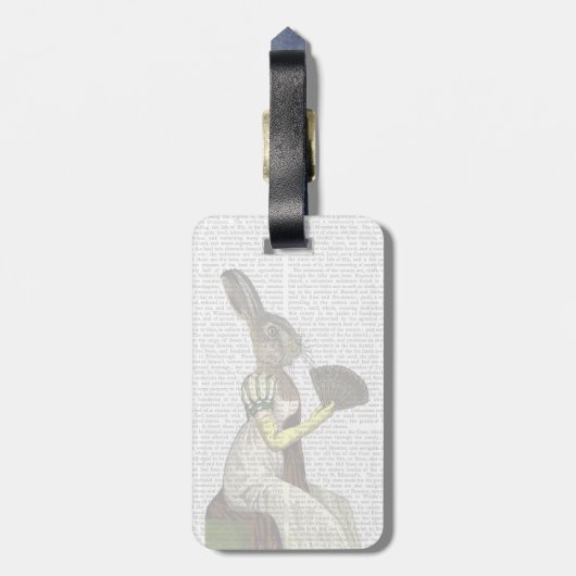 Étiquette À Bagage Mlle Hare (Dos Vertical)