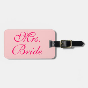 Étiquette À Bagage Mme Bride Mariage Customisée Lune de miel