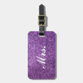Étiquette À Bagage Mme étiquette de bagage - parties scintillantes (Devant Vertical)