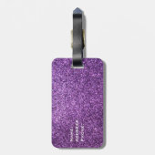 Étiquette À Bagage Mme étiquette de bagage - parties scintillantes (Dos Vertical)