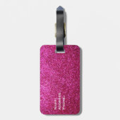 Étiquette À Bagage Mme étiquette de bagage - parties scintillantes de (Dos Vertical)