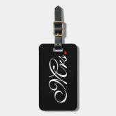 Étiquette À Bagage Mme Femme Marié Ses Hers Nouvelles Maisons (Devant Vertical)