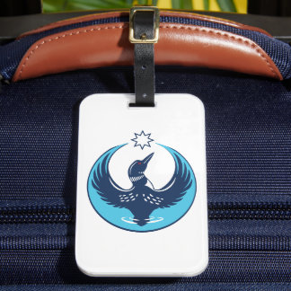 Étiquette À Bagage MN Rebel Loon Rising Luggage Tag