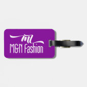 Étiquette À Bagage Mode de manganèse - étiquette pourpre de bagage (Dos horizontal)