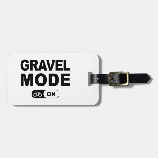 Étiquette À Bagage Mode Gravier Activé (Devant horizontal)