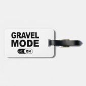 Étiquette À Bagage Mode Gravure activé (Dos horizontal)