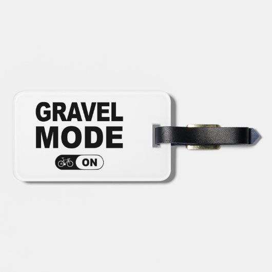 Étiquette À Bagage Mode Gravure activé (Dos horizontal)