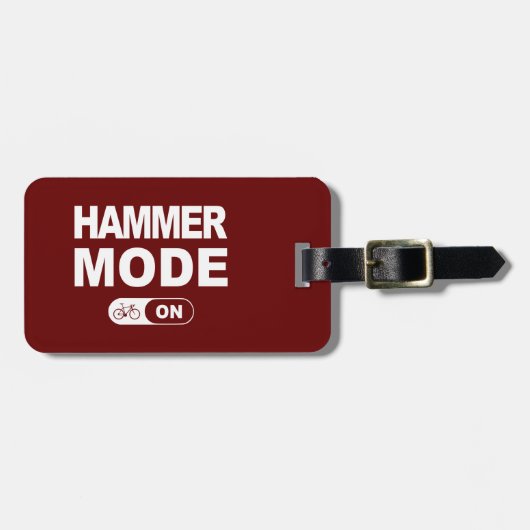 Étiquette À Bagage Mode marteau activé (Devant horizontal)