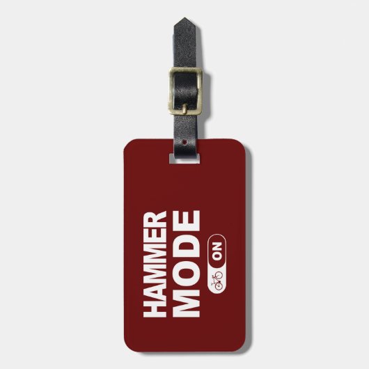 Étiquette À Bagage Mode marteau activé (Devant Vertical)