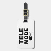 Étiquette À Bagage Mode Télé activé (Devant Vertical)