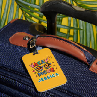 Étiquette À Bagage Mode Vacances Tropical Voyage Rétro Plage