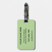 Étiquette À Bagage Modèle de balise de bagage basque américain (Dos Vertical)