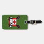 Étiquette À Bagage Modèle de balise de bagage de crosse canadienne (Devant horizontal)