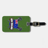 Étiquette À Bagage Modèle de balise de bagage de crosse de Nouvelle-Z (Devant horizontal)