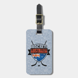 Étiquette À Bagage Modèle de la balise de hockey sur glace australien
