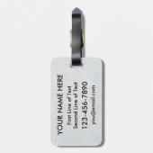 Étiquette À Bagage Modèle de l'étiquette de valise de gardien de hock (Dos Vertical)