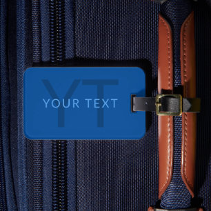 Étiquette À Bagage Modèle de texte modifiable pour le nom monographiq