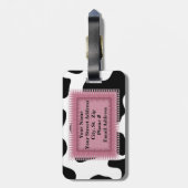 Étiquette À Bagage Modèle d'étiquette de bagage de conception de cône (Dos Vertical)