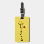 Étiquette À Bagage Modèle d'étiquette de bagage Dortmund Heart, Allem (Devant Vertical)