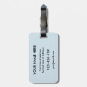 Étiquette À Bagage Modèle d'étiquette de la marque écossaise canadien (Dos Vertical)