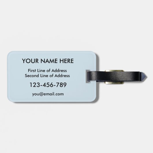 Étiquette À Bagage Modèle d'étiquette de la marque écossaise canadien (Dos horizontal)