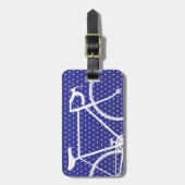 Étiquette À Bagage Modèle d'étiquette de sac de voyage à vélo (Devant Vertical)