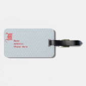 Étiquette À Bagage Modèle d'étiquette de sac de voyage à vélo (Dos horizontal)