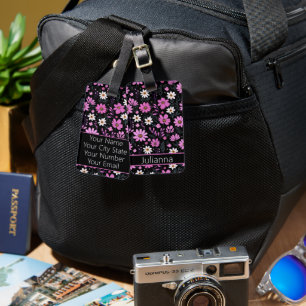 Étiquette À Bagage Modèle floral tendance