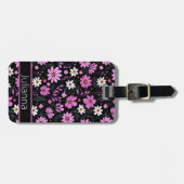Étiquette À Bagage Modèle floral tendance (Devant horizontal)