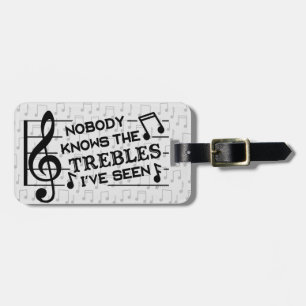 Étiquette À Bagage Modèle nommé triple drôle de la plaisanterie   de