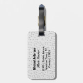 Étiquette À Bagage Modèle nommé triple drôle de la plaisanterie | de (Dos Vertical)