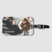 Étiquette À Bagage Modèle photo customisé (Devant Horizontal)