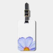 Étiquette À Bagage Modèle pourpre bleu de marguerites de cosmos de (Devant Vertical)