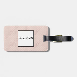 Étiquette À Bagage Modèle rose d'or