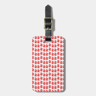 Étiquette À Bagage Modèle rouge d'étiquette de sac de voyage