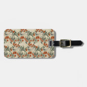 Étiquette À Bagage Modèle végétal (Devant horizontal)