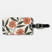 Étiquette À Bagage Modèle végétal (Devant horizontal)