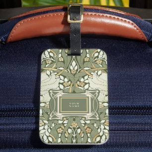 Étiquette À Bagage Modèle vintage de William Morris Pimpernel
