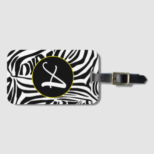 Étiquette À Bagage Modèle Zebra