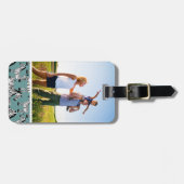 Étiquette À Bagage Modèle Zebra Photo Personnalisé (Devant horizontal)