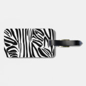 Étiquette À Bagage Modèle Zèbre (Dos horizontal)