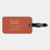 Étiquette À Bagage Modern Golf Sport Monogrammed (Dos horizontal)