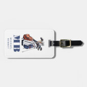 Étiquette À Bagage Modern Golfer Sport Monogram (Devant horizontal)