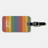 Étiquette À Bagage Moderna Linear | MCM Rainbow (Devant horizontal)