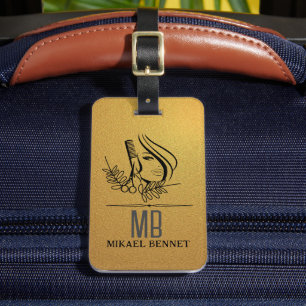 Étiquette À Bagage Moderne