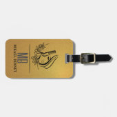 Étiquette À Bagage Moderne (Devant horizontal)