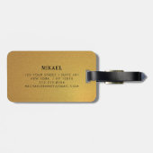Étiquette À Bagage Moderne (Dos horizontal)
